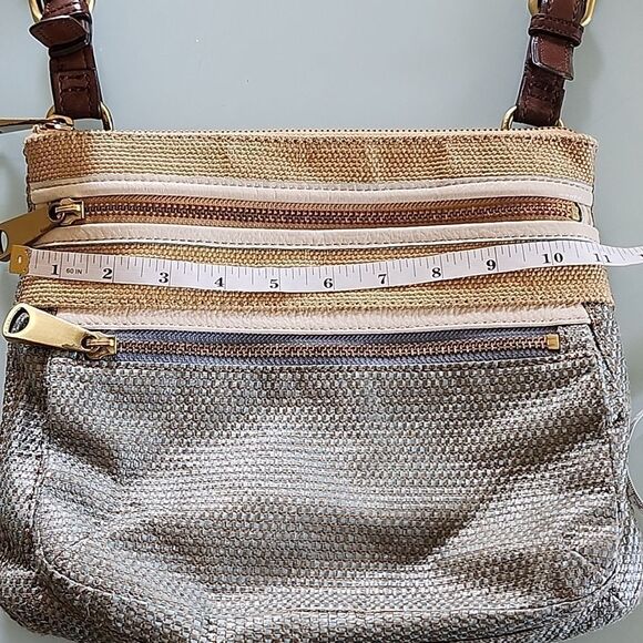 Fossil Leather and Canvas Bag - Picture 8 of 11